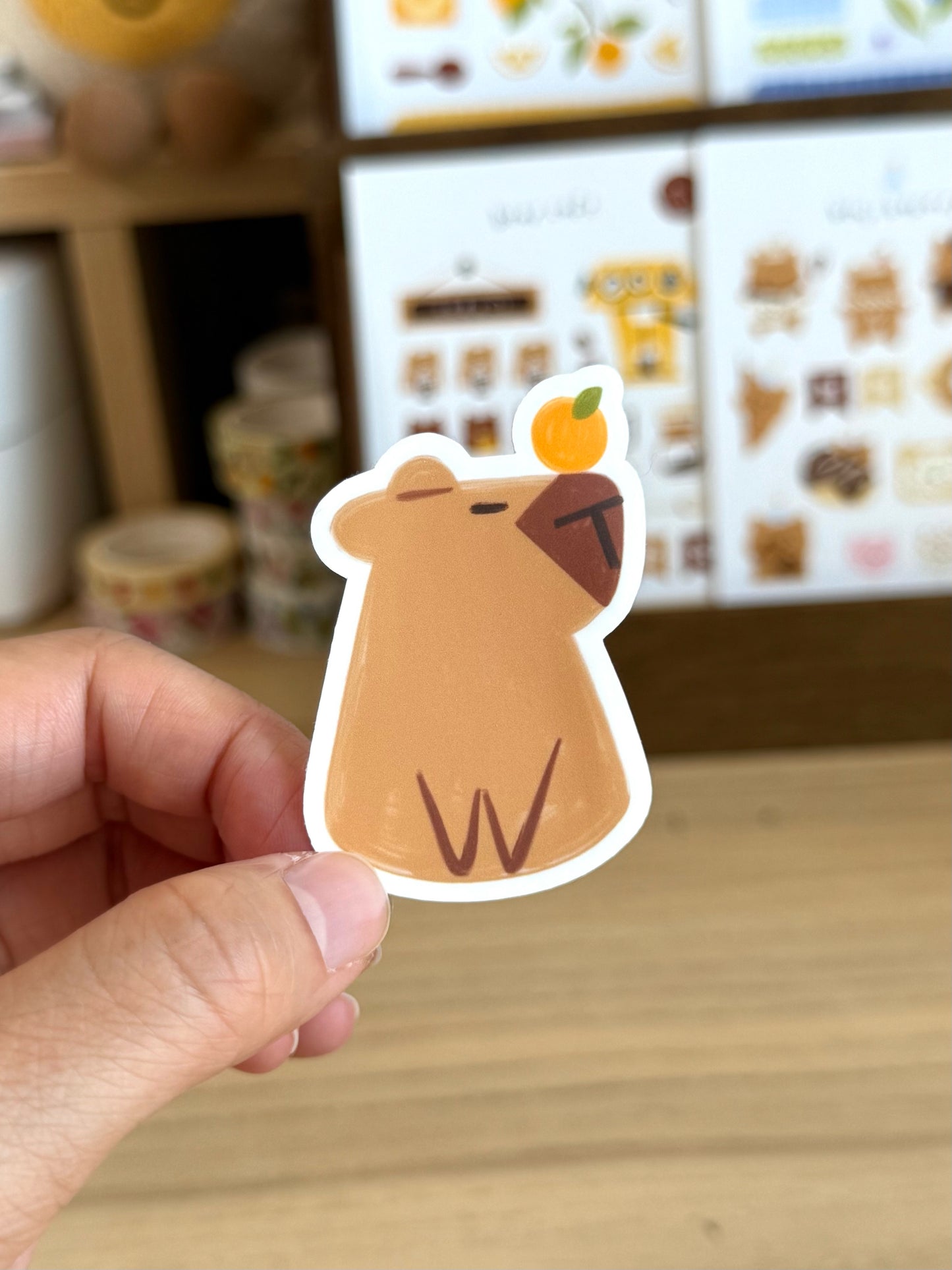 Capybara Vinyl Sticker