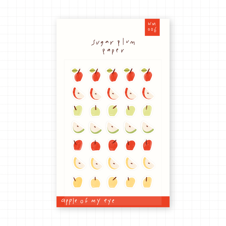 Apple of my Eye - Mini Washi Sticker Sheet