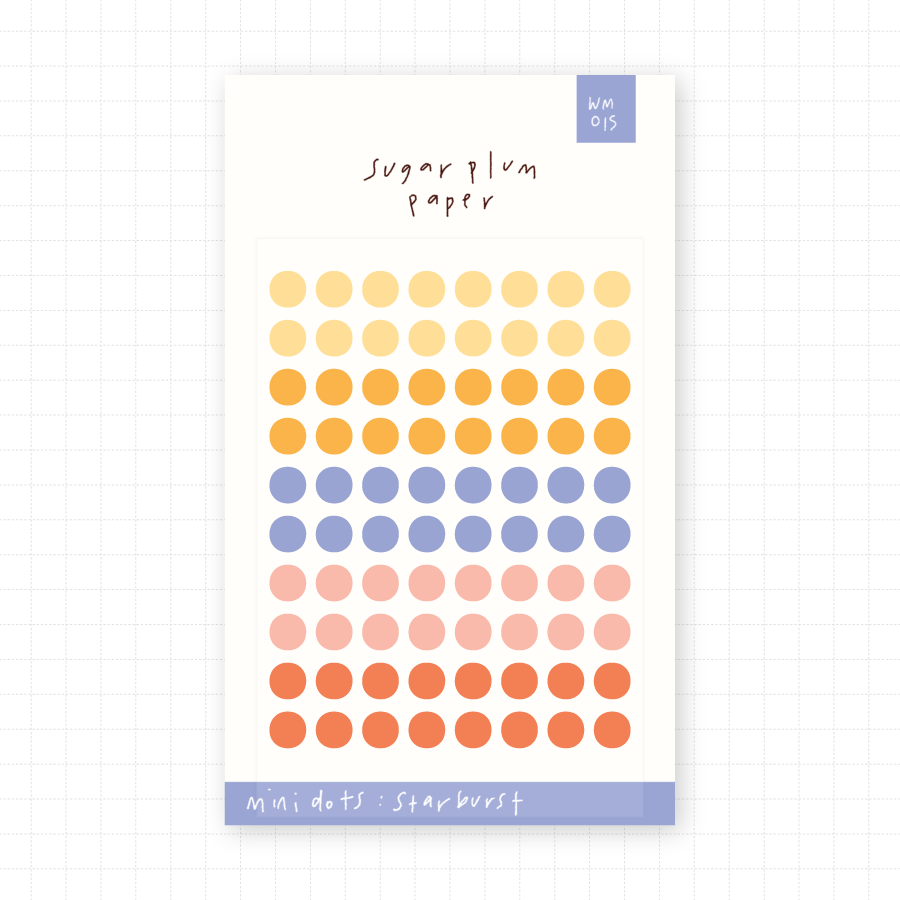 Dots (Starburst) - Mini Washi Sticker Sheet