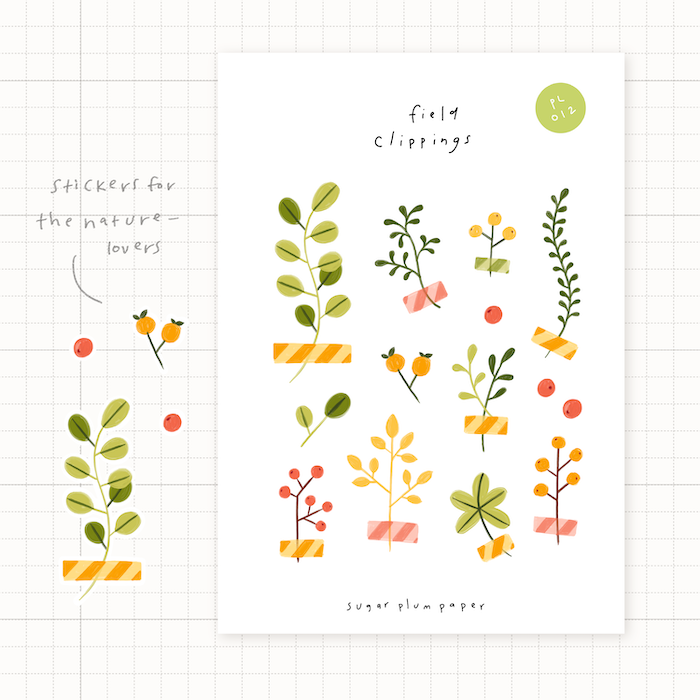 Field Clippings - Sticker Sheet