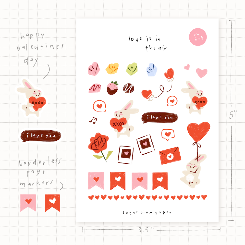 Love is in the Air - Sticker Sheet