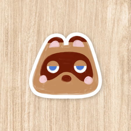 Animal Crossing Tom Nook - Vinyl Sticker