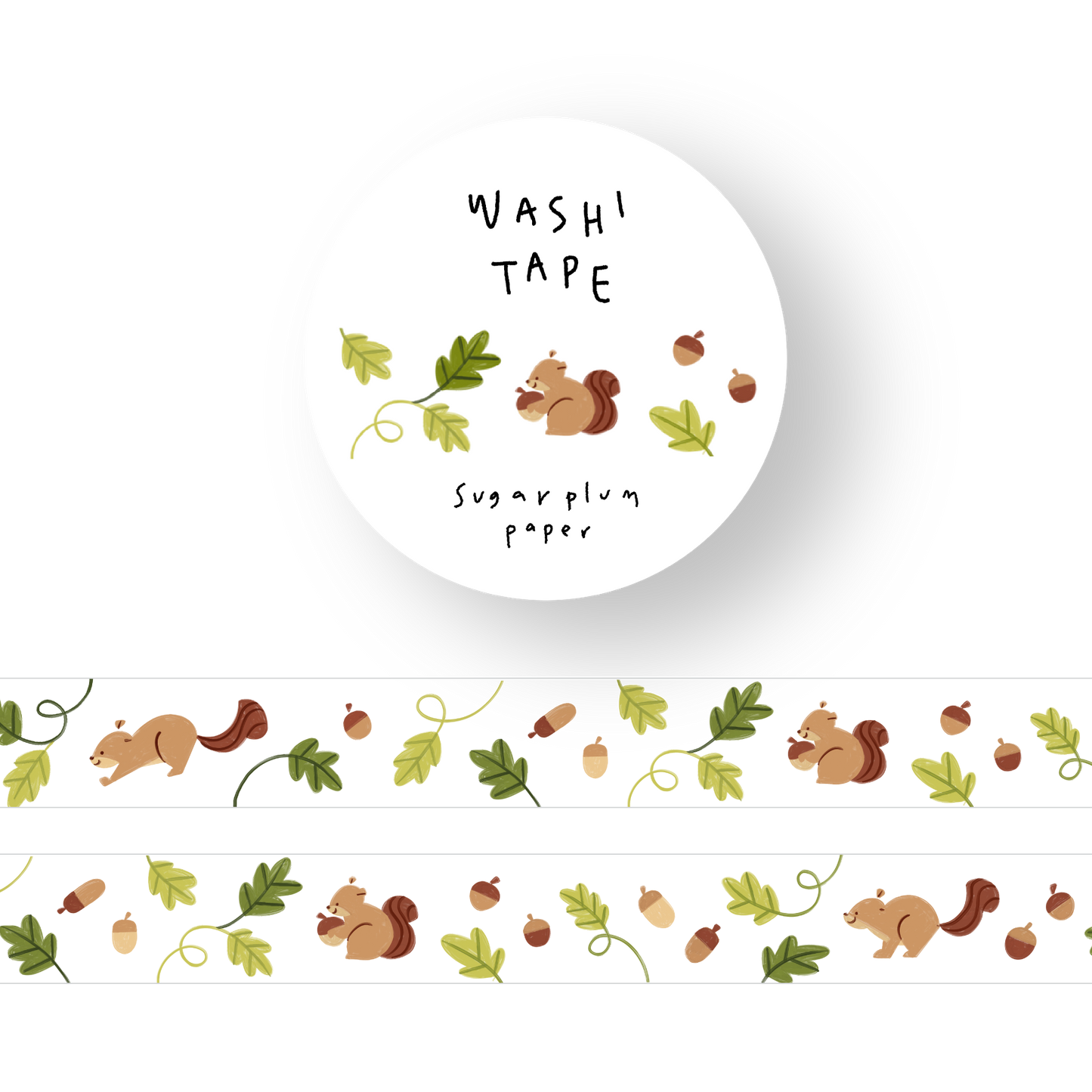 [B-GRADE] Acorn - Washi Tape - 15mm x 10m