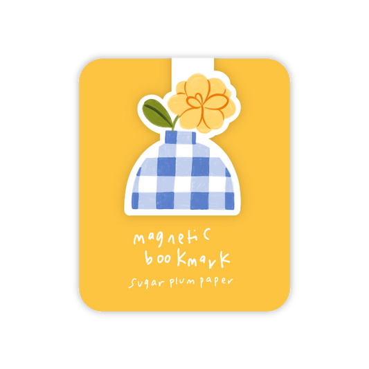 Blue Vase - Magnetic Bookmark