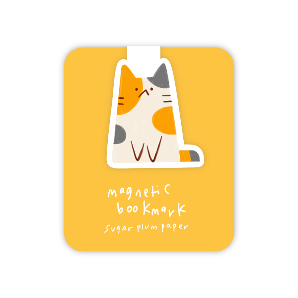Calico Cat - Magnetic Bookmark