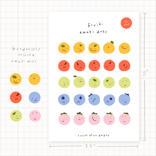Fruity Mood Dots - Sticker Sheet