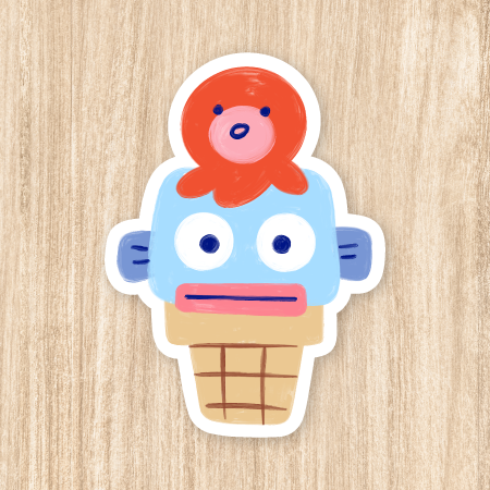 Hangyodon Cone - Vinyl Sticker