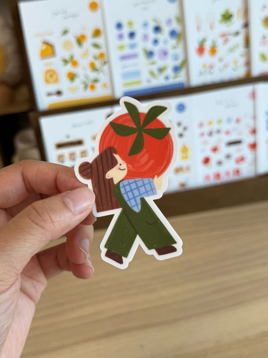 Tomato Farmer Vinyl Sticker
