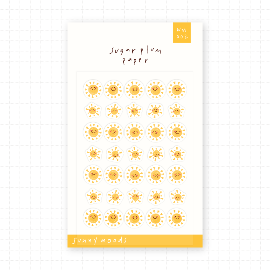 Sunny Moods - Mini Washi Sticker Sheet