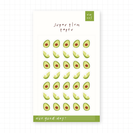 Avo Good Day - Mini Washi Sticker Sheet