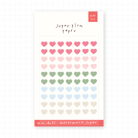 Hearts - Mini Washi Sticker Sheet