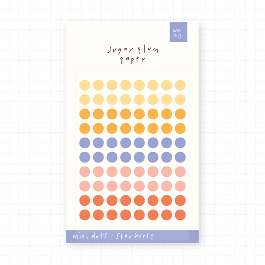 Dots (Starburst) - Mini Washi Sticker Sheet