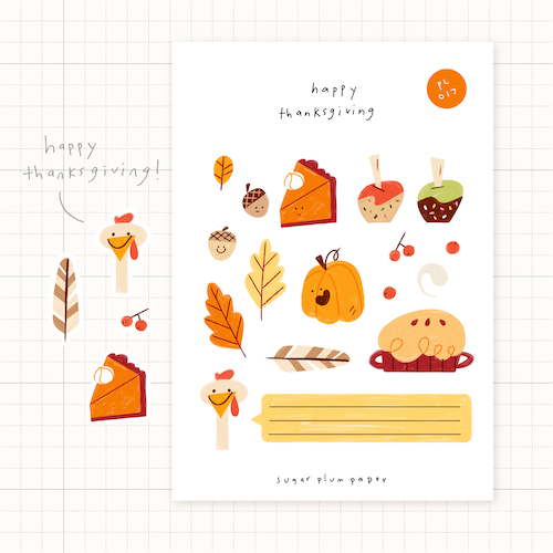 Thanksgiving - Sticker Sheet