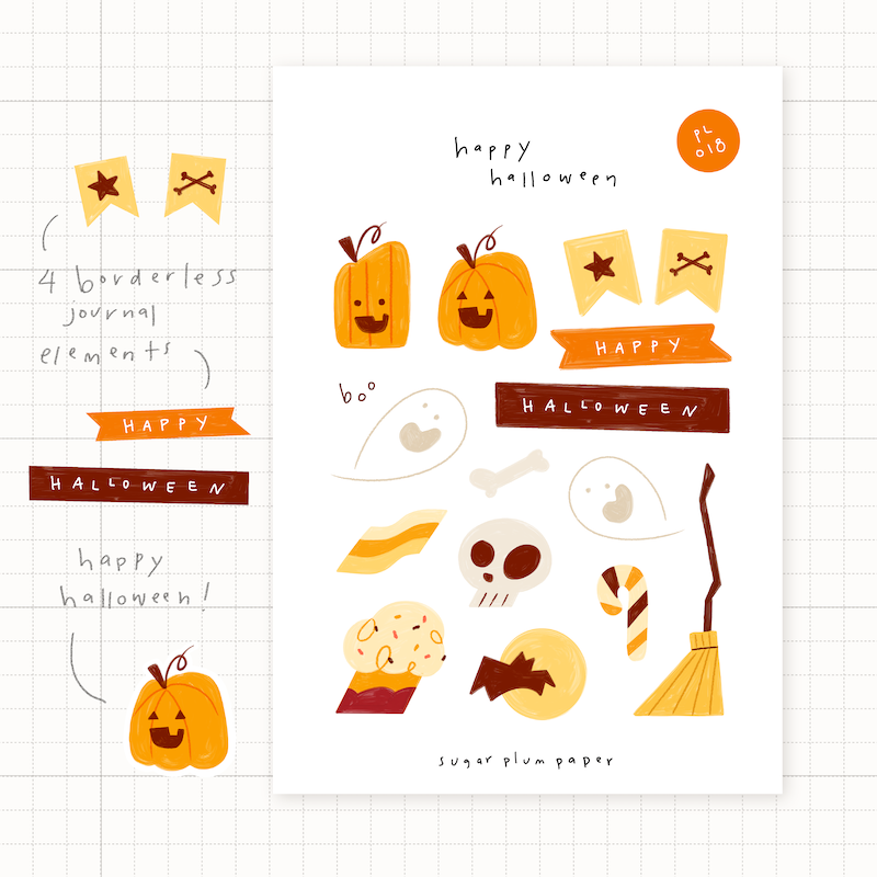 Happy Halloween - Sticker Sheet
