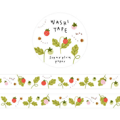 Strawberry Field - Washi Tape - 15mm x 10m