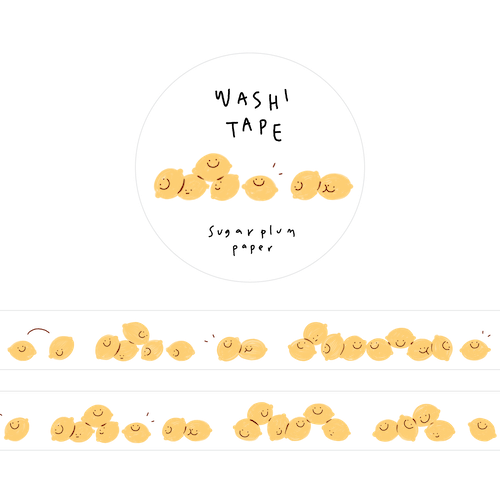 Tumbling Lemons - Washi Tape - 15mm x 10m