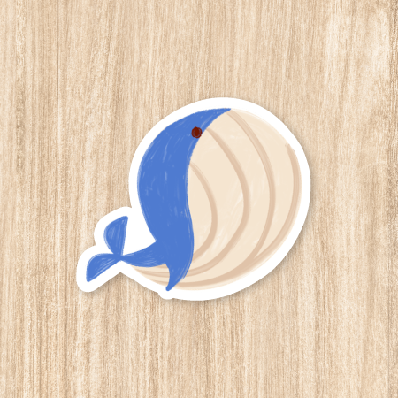 Whale - Vinyl Sticker